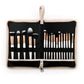 GLAMSTROKES BRUSH SET 17 PCS – ROSE GOLD with Face Sheet Mask